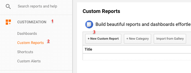  create custom reports 