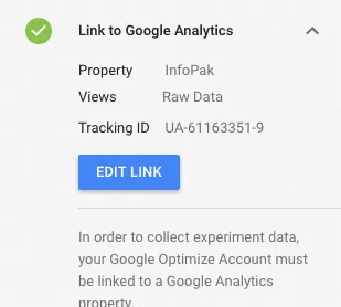 link optimize with analytics