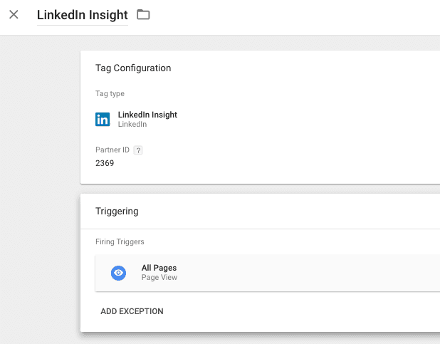  LinkedIn Insight tag  