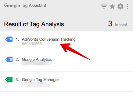  google tag assistant check conversion tag 