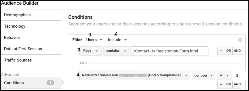 adwords remarketing audience example