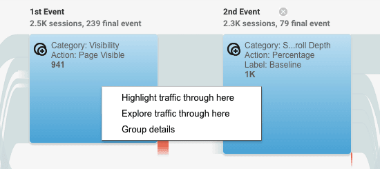 highlight traffic in events flow 