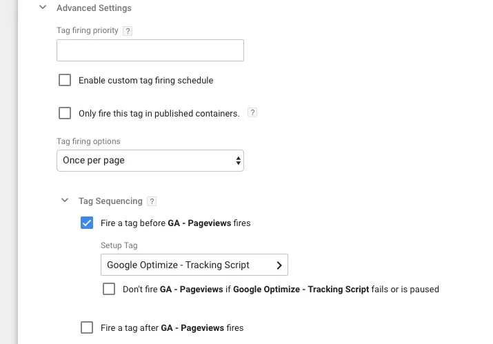 tag sequencing