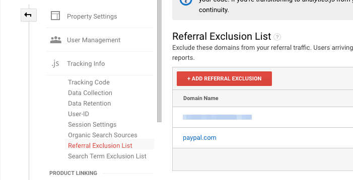  referral exclusion list google analytics 