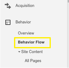  accessing behavior flow reports 