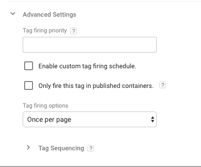  tag firing option 