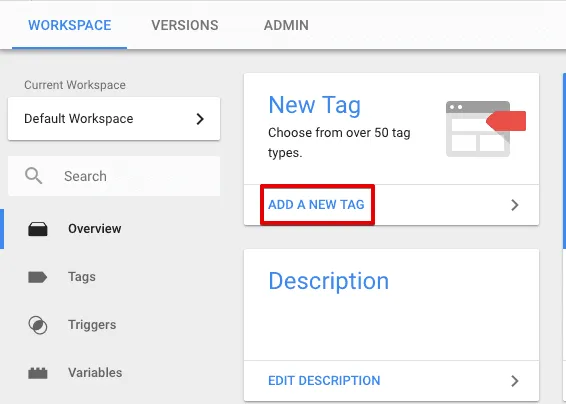 create a new tag