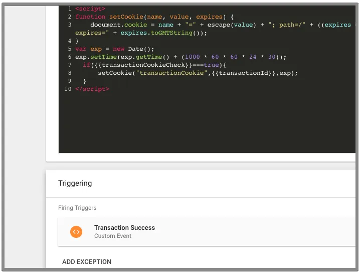 transaction success trigger