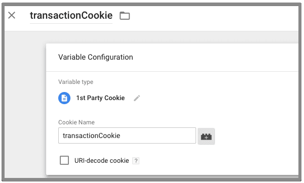  transaction cookie 